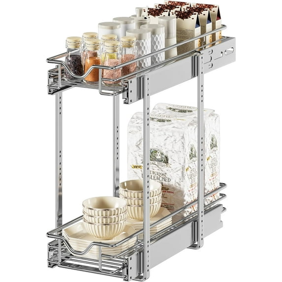 Image showcasing Pull-Out Sliding Cabinet Organizer - Walmart.com