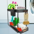 thumbnail image 1 of Pull Out Spice Rack Organizer for Cabinet, 2-Tier Seasoning Rack Spice Rack Kitchen Rack, 1 of 6