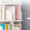 thumbnail image 1 of 2 Tier Rotating Bookshelf 360 Display Floor Standing Bookcase Storage Rack for CDs/Movies/Books, Book Shelf Organizer for Kids Adults, 1 of 6
