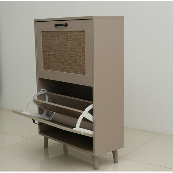 2-Tier Shoe Rack for Entryway & Closet - Stable & Spacious Storage Organizer with Easy Access Design, Holds 12+ Pairs