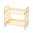 thumbnail image 1 of 2 Tier Slim Storage Rack, 2 Tier Bathroom Organizers Utility Storage Holder Shelves Mobile Shelving Unit Organizer for Office, Kitchen, Bedroom, Bathroom, Laundry Room, 1 of 6