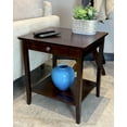 thumbnail image 1 of 2-Tier Solid Acacia End Table w/Drawer, 1 of 7