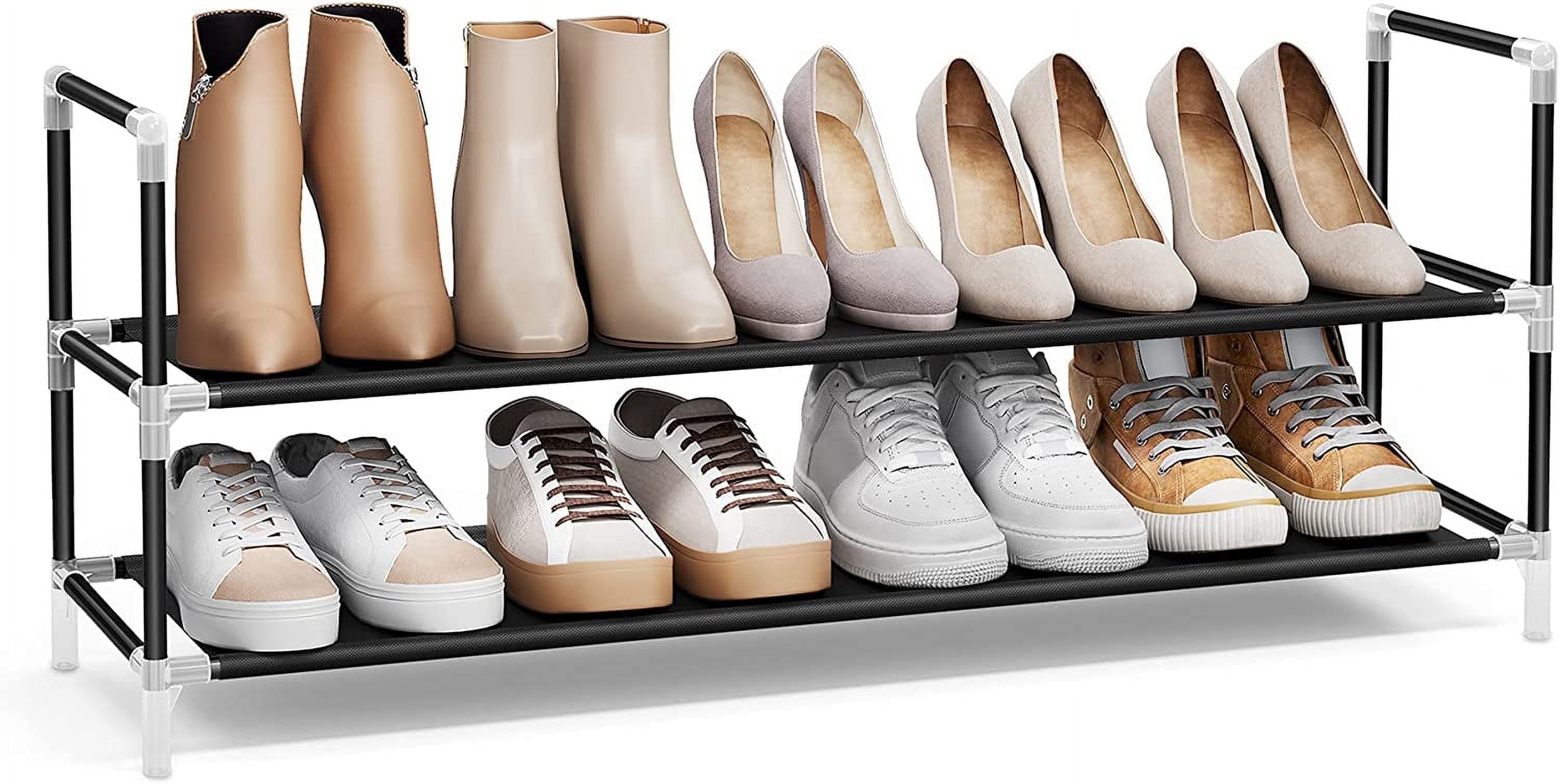 2-Tier-Stackable-Shoe-Rack-