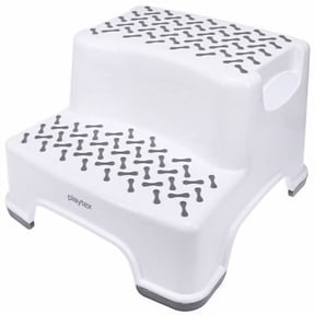 2-Tier Step Stool - White