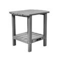thumbnail image 1 of 2-Tier Storage Adirondack Side Table,Easy Maintenance & Weather Resistant,HDPE End Tables for Patio Porch Backyard Indoor(Grey), 1 of 6