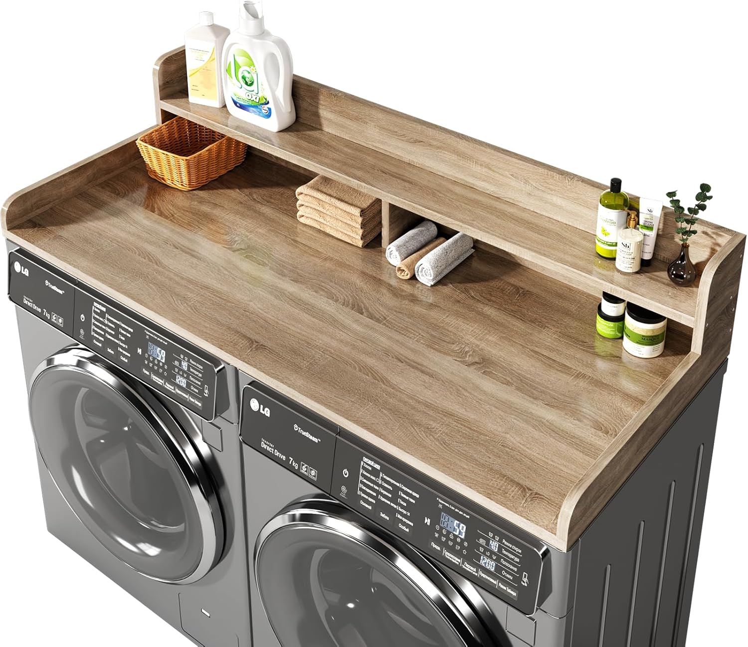 2-Tier Washer and Dryer Countertop with 2.75