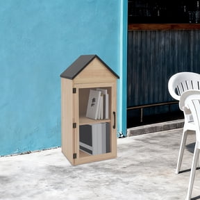 Room Library Box Frame Little Free Library Box for Outdoor Book Sharing