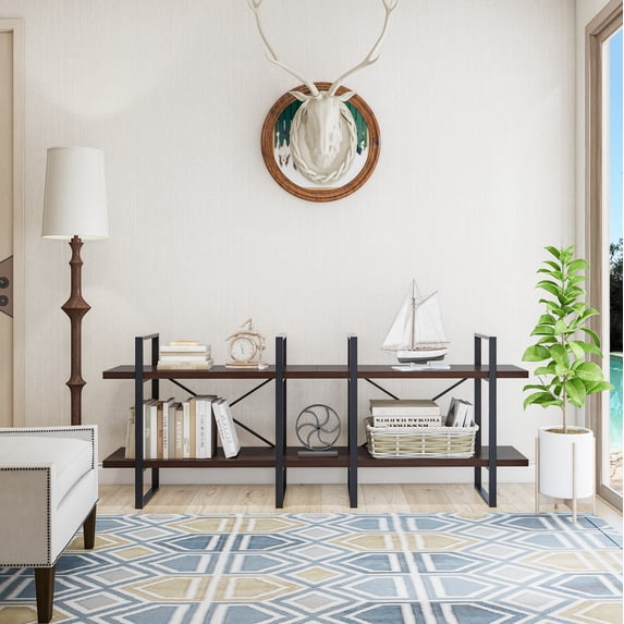 2-Tier longer with open shelving by DAVEE FURNITURE INC