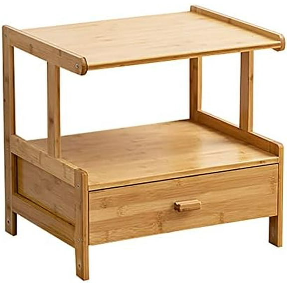 2 Tiers Printer Storage Stand,19.7 in Wood Rolling Printer Cart with Storage Rack,66lbs Load Capacity for Storing Books, Documents, Potted Plants.$$Office