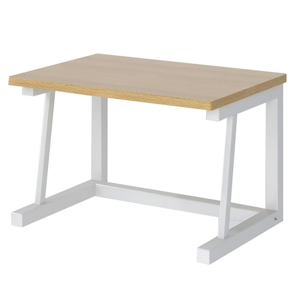 2 Tiers Wood Desktop Printer Stand, Heavy Duty Under Desk Small Printer Table, Home Office Printer Copier Stand, Printer Rack Desk Organizer Shelf for Small Space