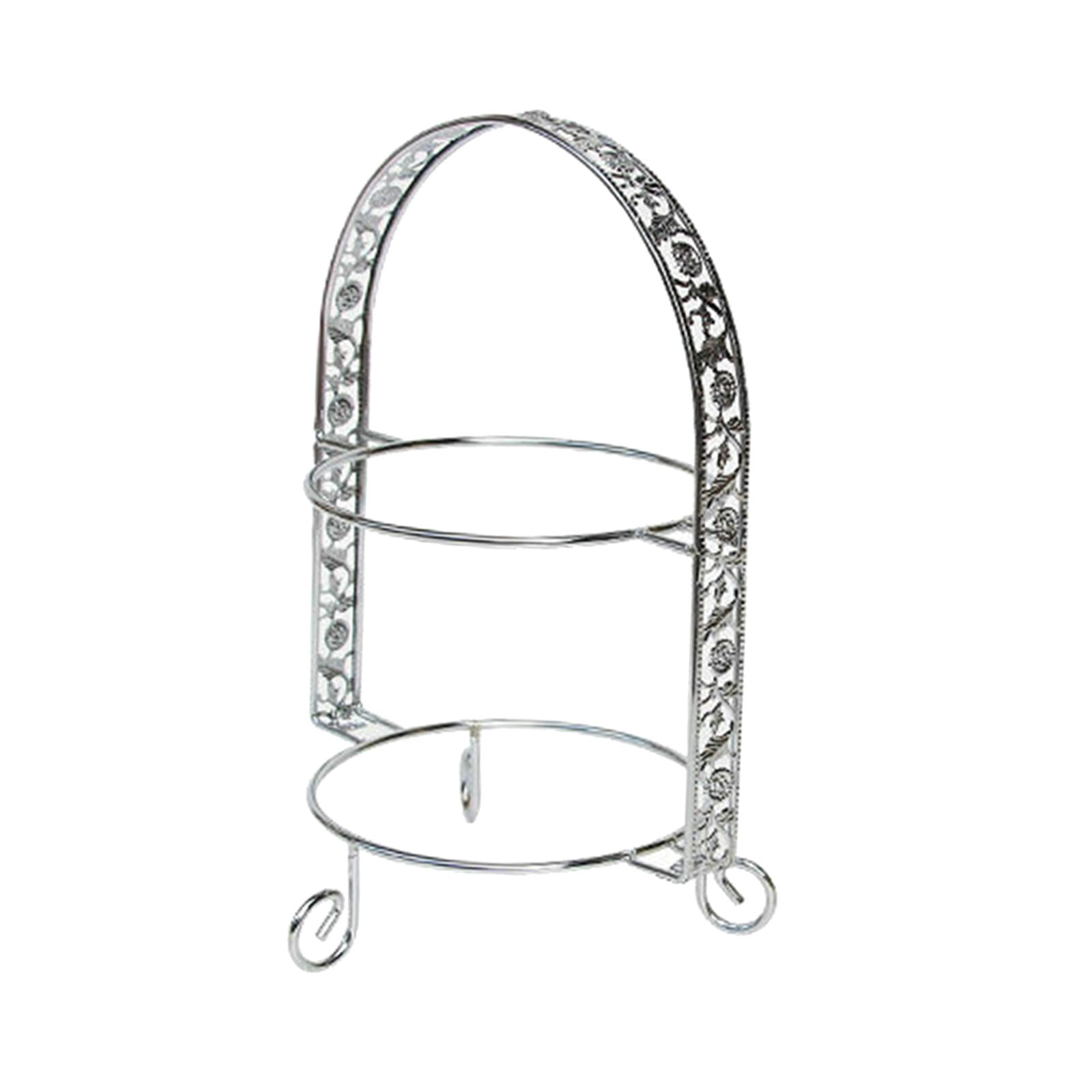 2-Tire Cupcake Platter Display Stand Plate Food Server Rack Bakeware ...