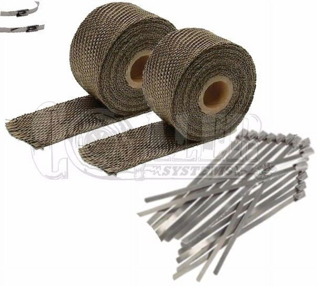 2 Titanium Exhaust/Header Heat Wrap; 2