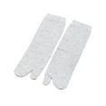 thumbnail image 1 of 2 Toe Flip Flop Socks Men Funny Two Finger Socks for Street Backpacking Home gray, 1 of 9