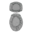 thumbnail image 1 of 2 Toilet Lid Covers Standard Size For Round/Oval/Elongated Toilets Machine Washable Polyester Simple Care, 1 of 9