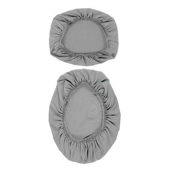 2 Toilet Lid Covers Standard Size For Round/Oval/Elongated Toilets Machine Washable Polyester Simple Care