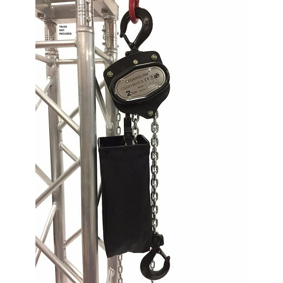2 Ton 4000 LB Hand Chain Block Manual Hand Hoist with 26' Lift DJ Trussing Truss