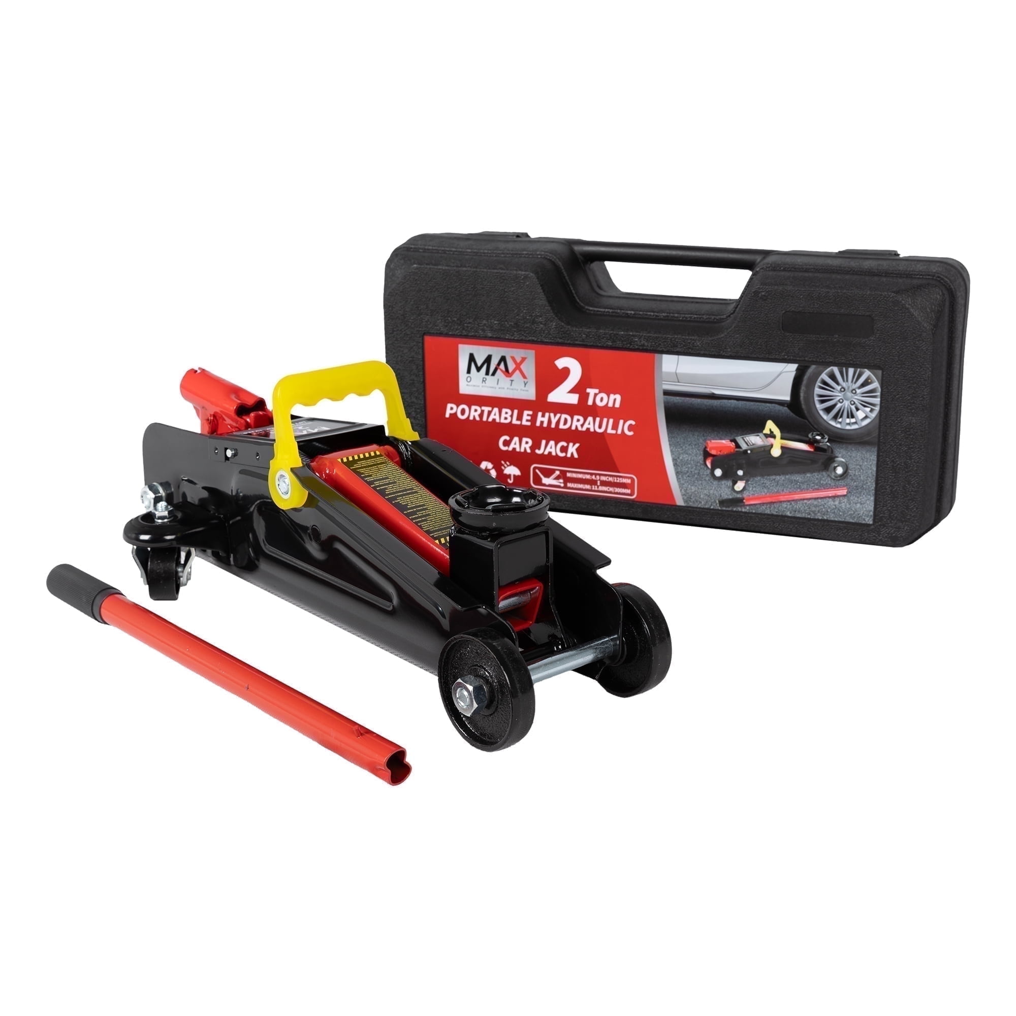 Walmart Black Friday Deals 2025 - Maxority 2-Ton Hydraulic Trolley Floor Jack, High-Strength Steel, Carrying Case