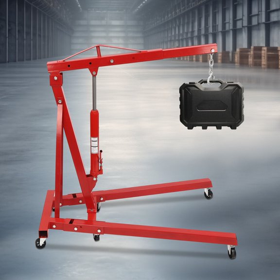 2 Ton 4400 Lbs Engine Hoist Crane Folding Workshop Repair Hydraulic Lift Hoist