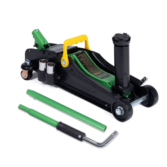 2-Ton (4400 lbs) Hydraulic Floor Jack Universal Tire Tool Kit with Lug Wrench or Home and Workshop Vehicle Maintenance