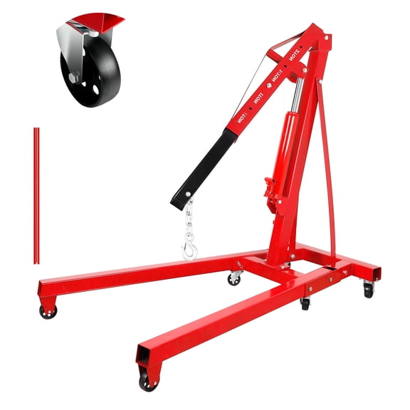 2 Ton Engine Motor Hoist, Folding Engine Hoist, Heavy Duty Engine Hoist, Engine Motor Stand Hoist Lift for Small Workshop Use