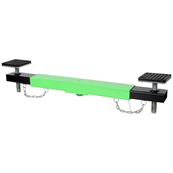 2 Ton Floor Jack Cross Beam Adapter, Steel Car Jack Underframe Cross Bar with Rubber Pads for Floor Jacks Engine Hoist Shop Crane, 29.5-41.7 inch Adjustable