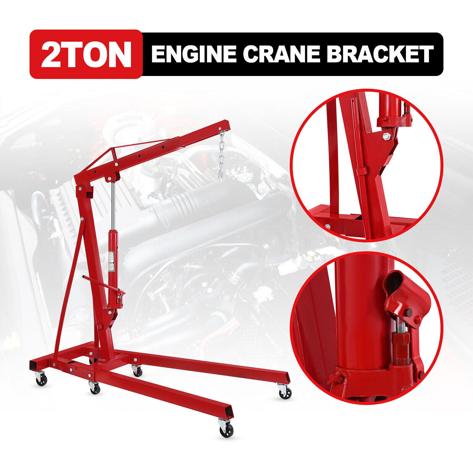 Pont élévateur Moteur 2 Tonnes (4409 Lbs) - Neuf, Hydraulique, Capacité 4400 Lbs - Pour Atelier