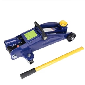 2 Ton Low Profile Hydraulic Floor Jack, 4000 lbs Capacity Trolley Jack with Single Piston Lift Pump, 5-1/8" to 13" Lifting Range, Heavy Duty Steel Car Jack for Sports Cars, Sedans & SUVs, Blue