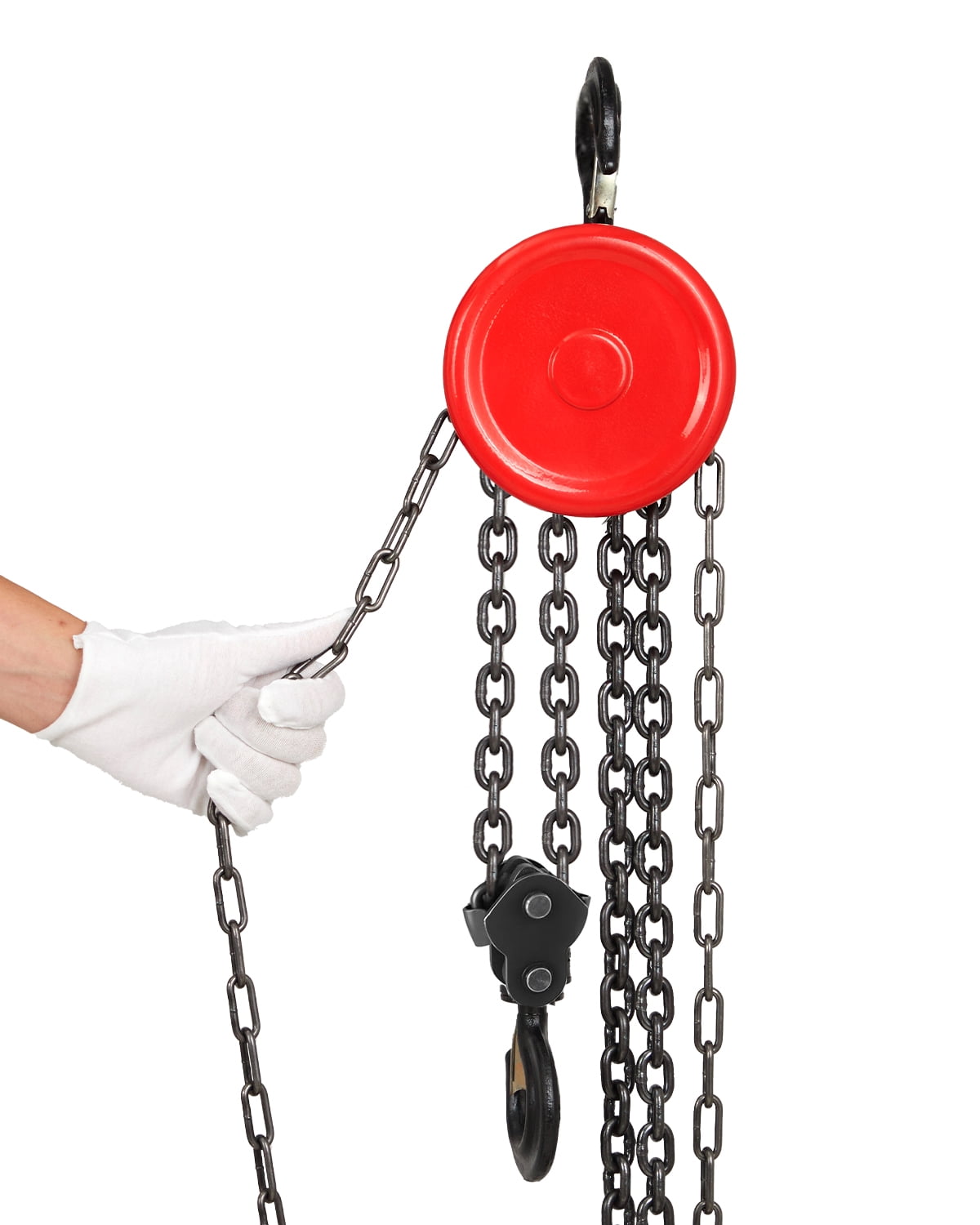 2 Ton Manual Chain Hoist, 4400LB G70 Galvanized Chain Block – 8FT Lift ...