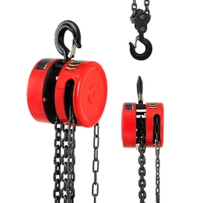2 Ton Manual Hand Chain Hoist 4400 lb Capacity Chain Block G70 Galvanized Load Chain 8 ft Lift Heavy Duty Pulley Hoist for Garage Workshop Warehouse Dock