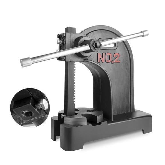 2 Ton Precision Hand Press, 8.5in Work Height Manual Arbor Press, Heavy duty Manual Press for Hardware Stamping Bending