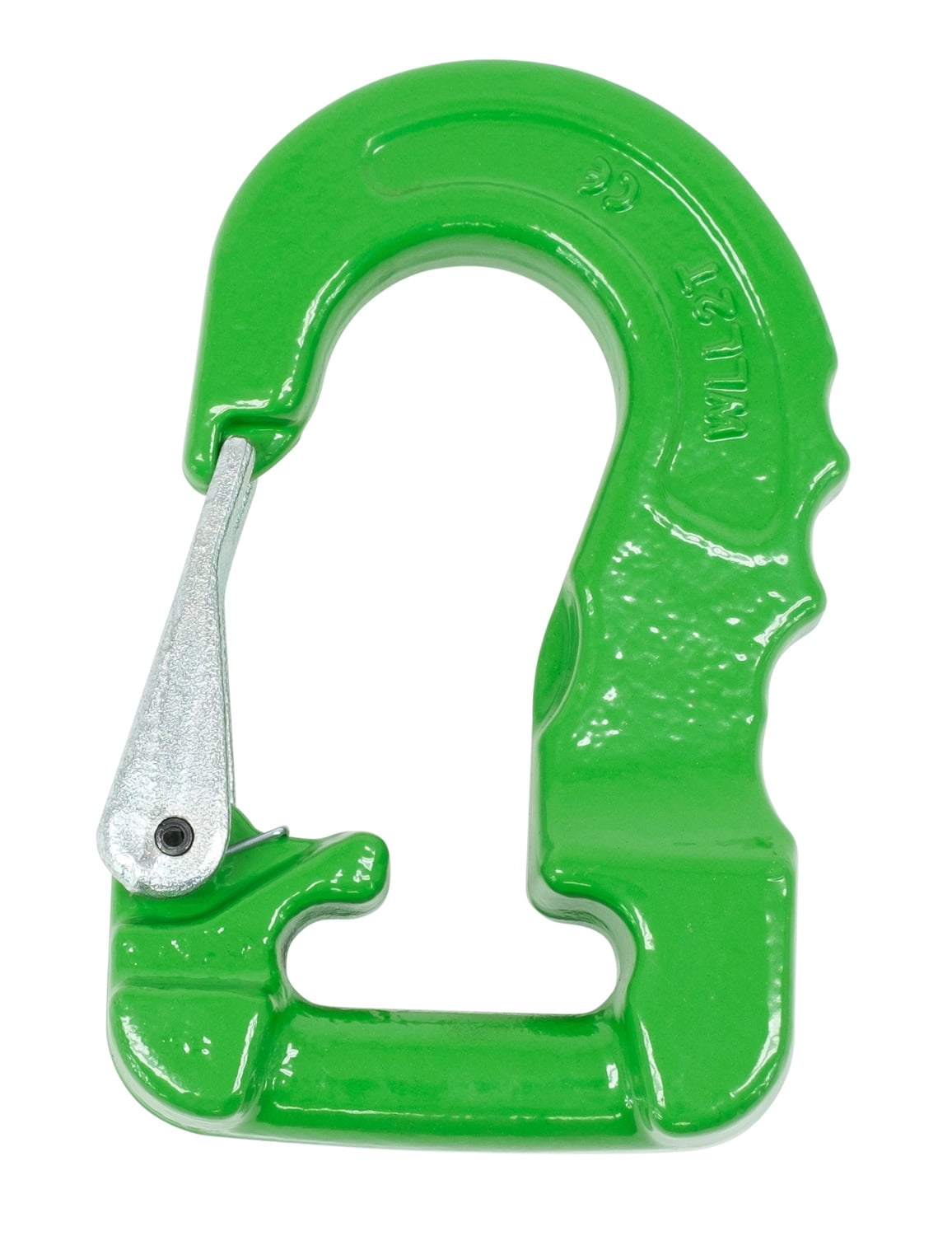 2 Ton Round Sling Hook with Safety Latch – 5,300 lbs WLL Heavy Duty ...