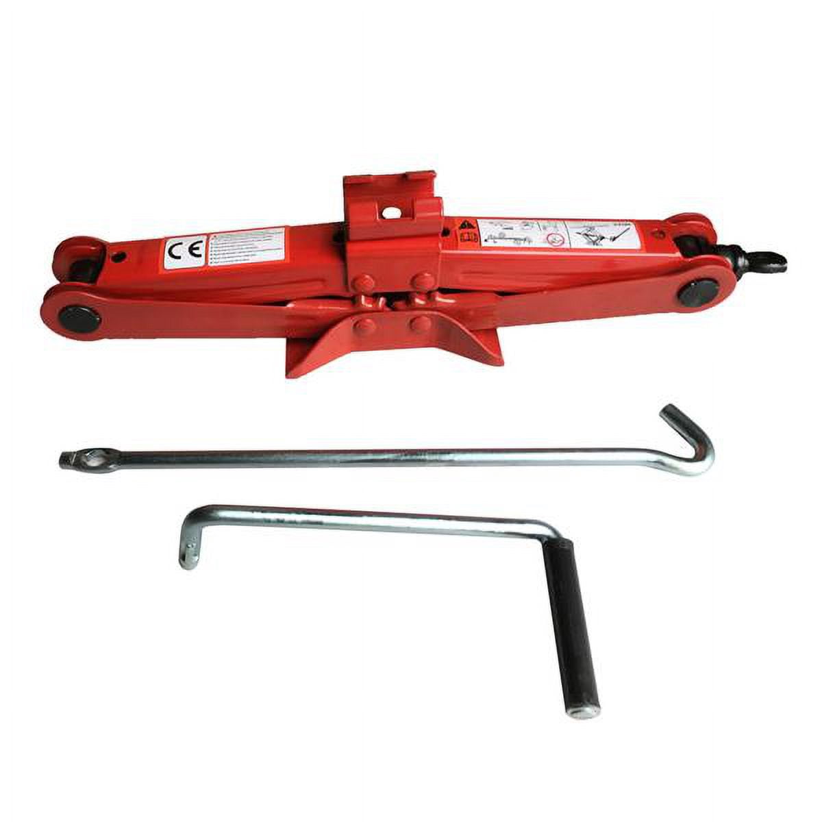 Tusk 2-Ton Scissor Jack - Lightweight Portable Jack For ATV, UTV, Trail Use (3.75" To 18.25" Lift Height)