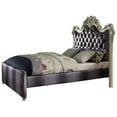 thumbnail image 1 of 2-Tone Gray Fabric & Champagne Full Bed, 1 of 2