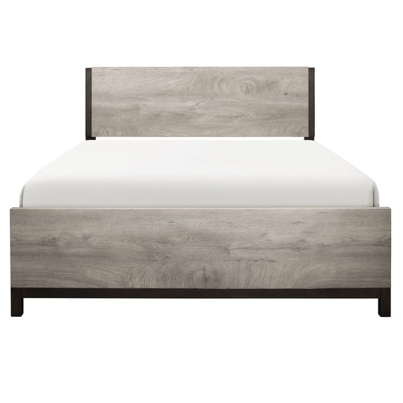 2 - Tone Gray, Premium Bed | Bedroom Aesthetic | Includes All Bed Components