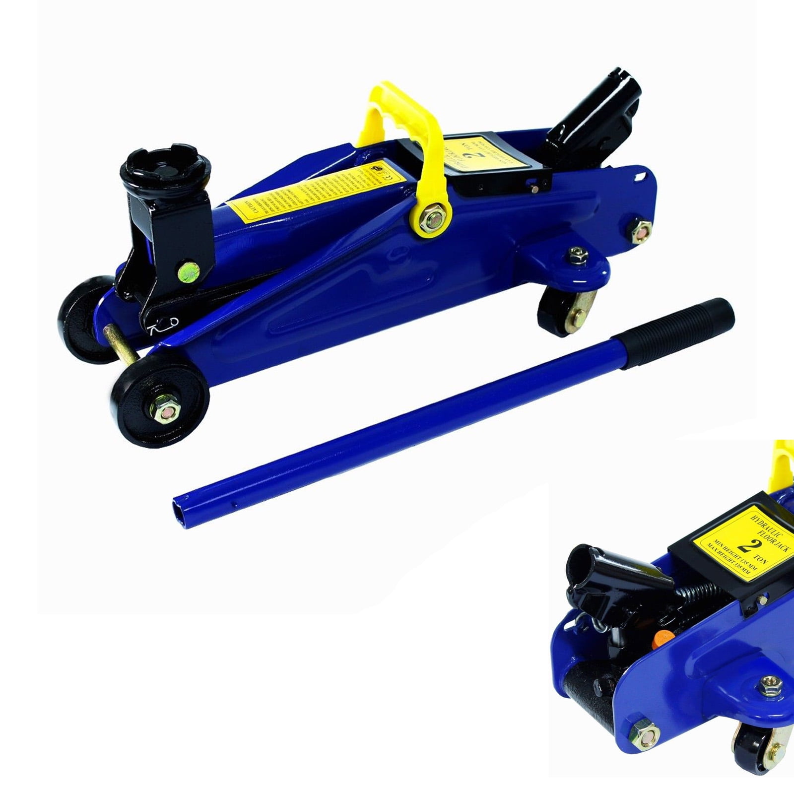 2 Tonne Hydraulic Trolley Jack Lift Height 135mm to 320mm Low Profile