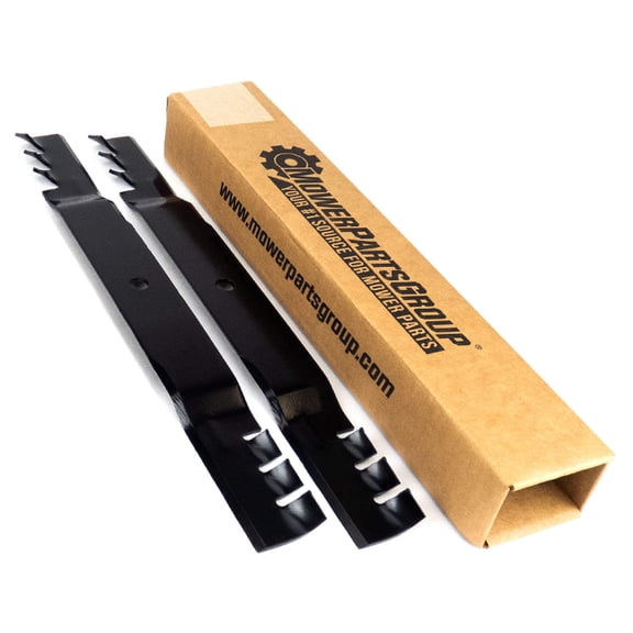 (2) Toothed Mower Blades for 42" Cut Toro Timecutter Z Replaces Toro 106-2247-03