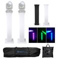 thumbnail image 1 of (2) Totem Stands w/Bags+Black+White Scrims For Chauvet Pro Rogue R1 Wash Lights, 1 of 12