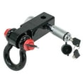thumbnail image 1 of 2" Tow Hitch Shackle Receiver with 3/4'' D Ring Shackle, 5/8" Hitch Lock Pin, 11,000 lbs WLL | Black Towing Accessories for Vehicle Recovery Off-Road, 1 of 14