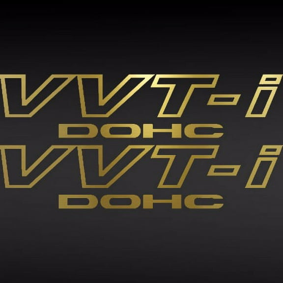 (2) Toyota Tech TRD VVT-I DOHC Vinyl Decal Car Window Sticker Supra GOLD