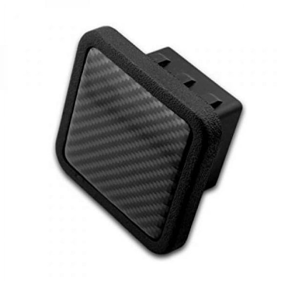 2 Trailer Hitch Cover tube Plug Insert Fits 2 Receivers (Carbon Fiber)