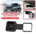 thumbnail image 1 of 2" Trailer Hitch Receiver Cover Plug - Dust Cap Protector for Toyota Jeep Ford - OEM PT228-35960-HP - Fits 2002-2014 Models - Hard Rubber, 1 of 12