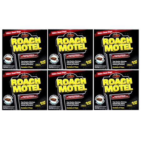 2 Traps Black Flag Roach Motel Insect Control (Pack of 12, 24 Traps Total)