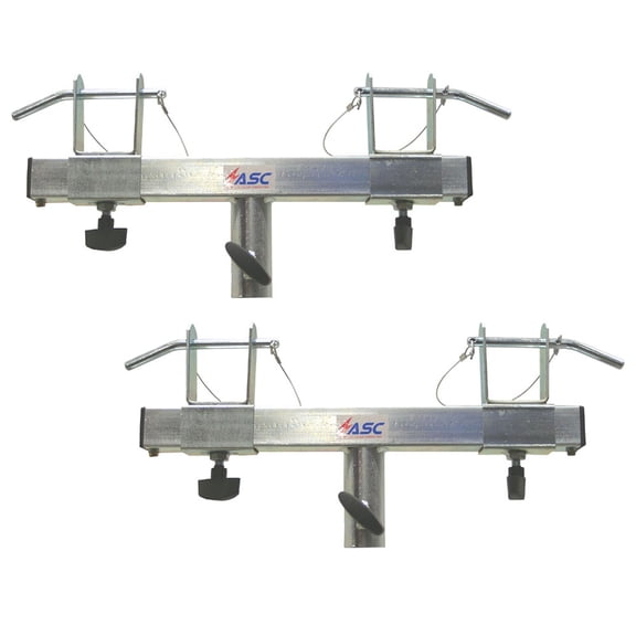 (2) Triangle or Square Truss Adapter Bracket Tripod Stand Support T- Bar Package