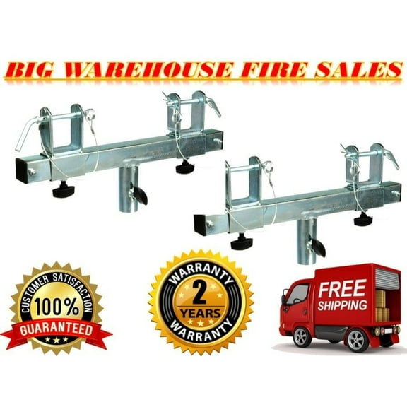 (2) Triangle or Square Truss Adapter Bracket Tripod Stand Support T- Bar Package