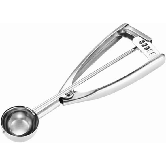 2 Tsp-5.4 Tbsp Cookie Scoop, Cookie Scoop for Baking, Stainless Steel Cookie Dough Scoop, for Making Cookie,Cupcake,Muffin,Ice Cream,Meatball,Melon Ball, 1pc