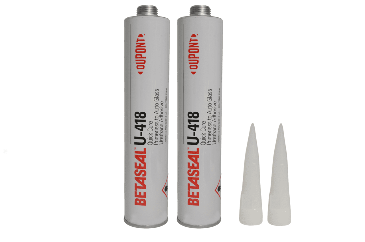 (2) Tubes U418 Dow Auto Glass Sealant/Adhesive/UrethanePrimerless 10.5oz 310ml