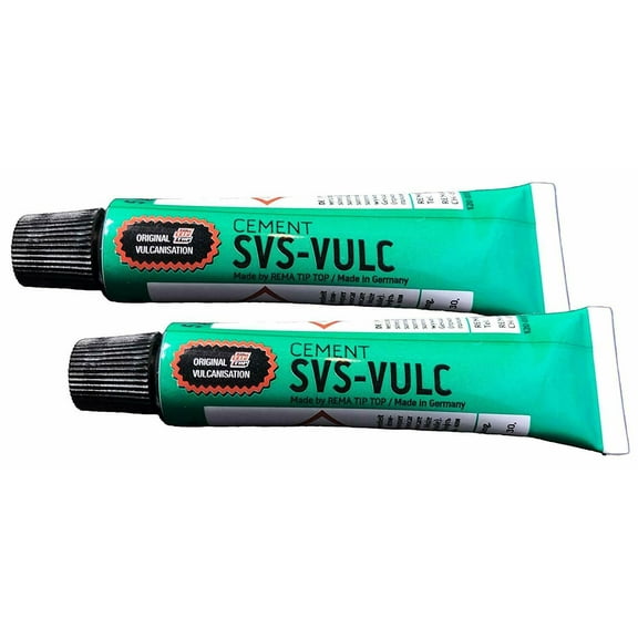 2 Tubes of Rema SVS-VULC Tube Patch Vulcanizing Cement 5 gram 7 ml