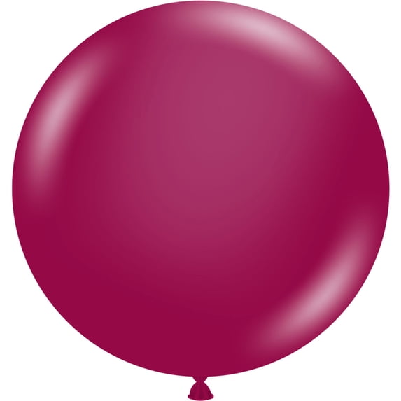 2 Tuftex Giant Burgundy Round Balloons 36" Made in USA