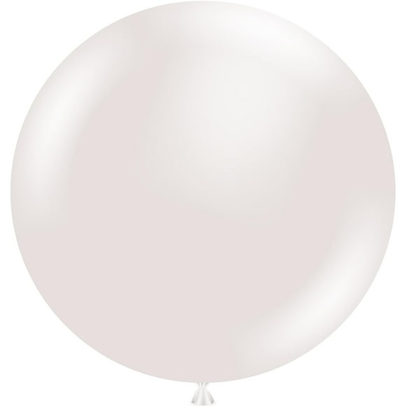 2 Tuftex Giant Pearl Sugar White Round Balloons 36" Made in USA