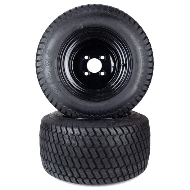 (2) Turf Tire Assemblies 20x10.0010 Fits Scag Liberty 42" 48" 52" 61